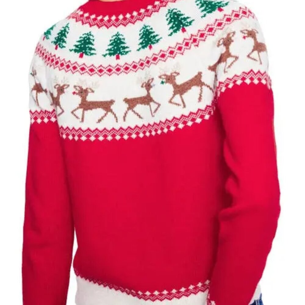 NWOT Boden Edie Holiday Fair Isle Crewneck Sweater - Picture 5 of 11